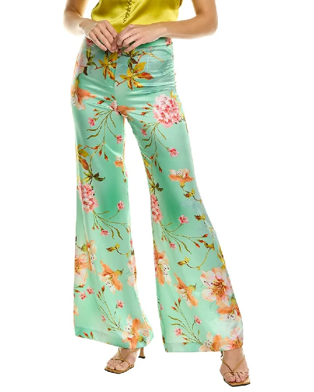 Plus - size women leggings with a comfortable and stretchy designADRIANA IGLESIAS Misty Garden Silk Pant