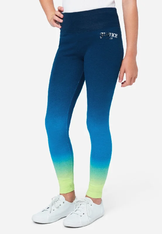 Plus - size women leggings with a comfortable and stretchy designDip-Dye Full-Length Leggings