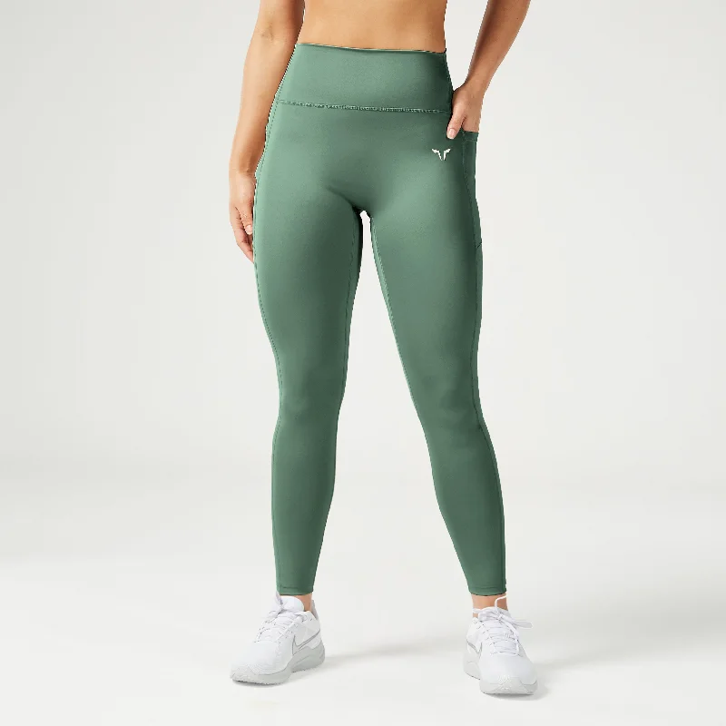 Yoga - specific women leggings with moisture - wicking fabricEssential ACT Leggings 27" 2.0 - Dark Forest