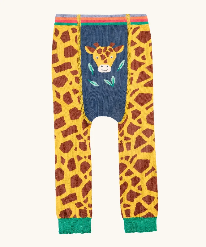 Ripped women leggings for a trendy and rebellious fashion statementFrugi Little Knitted Leggings - Giraffe