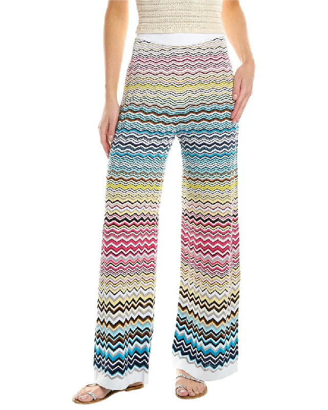 Ripped women leggings for a trendy and rebellious fashion statementMissoni Flared ZigZag Trouser