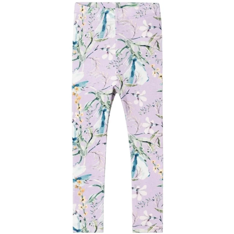 Printed floral women leggings for a feminine and eye - catching lookName it Orchid Petal Dolly Leggings