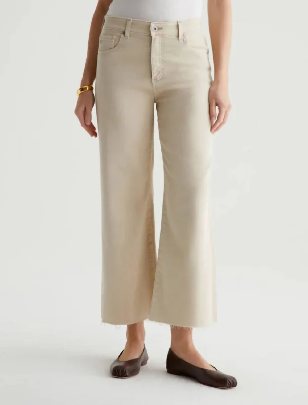 Saige Wide Leg Crop Jeans In Sulfur Desert Rock