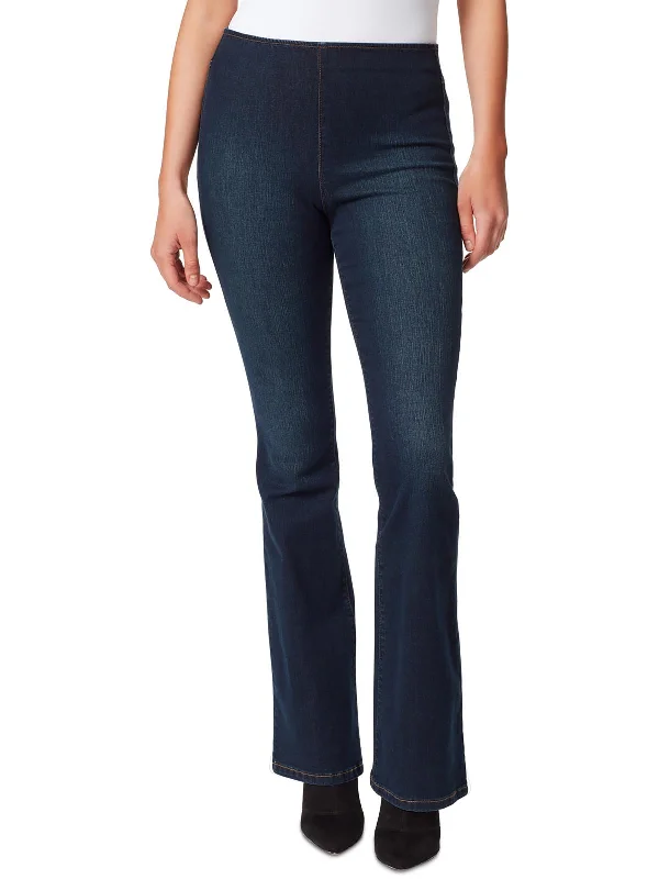 Womens Denim Stretch Flared Jeans