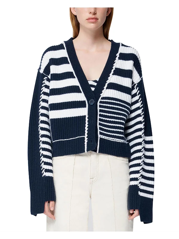 cable knit women cardigan with intricate patternsAdara Womens Wool Blend Ribbed Cardigan Sweater