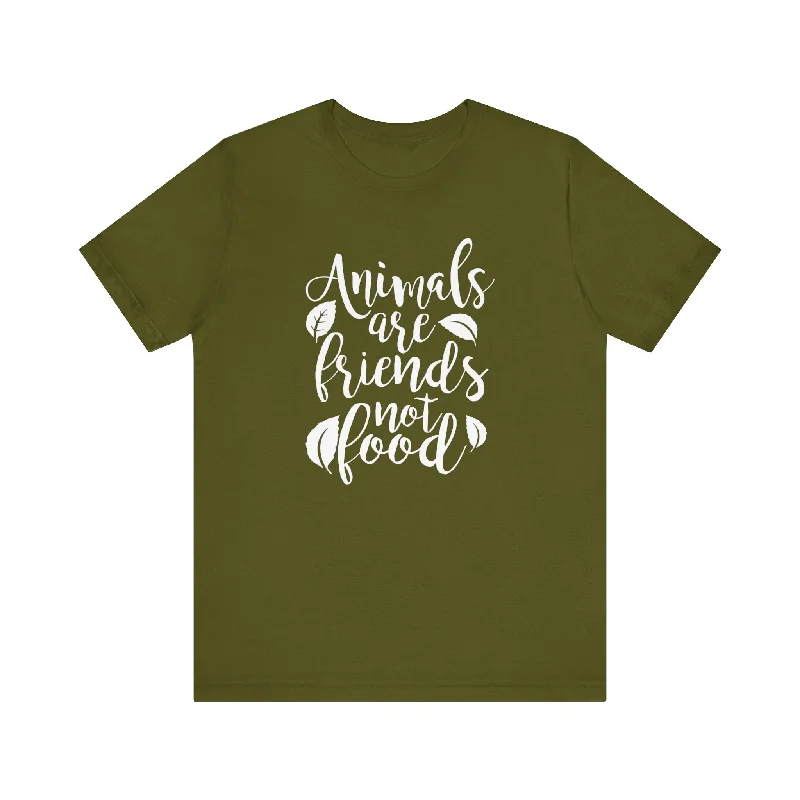 Sheer Women T Shirt for a Stylish and Alluring LookAnimals Are Friends Unisex Short Sleeve Tee