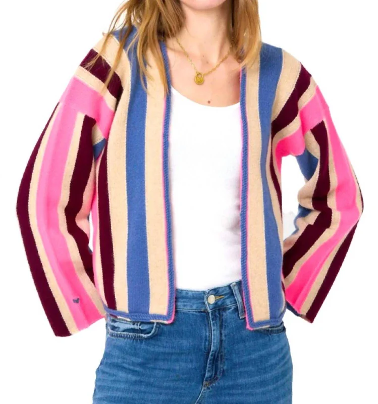 button down women cardigan with vintage buttonsBeau Cardigan In Multi