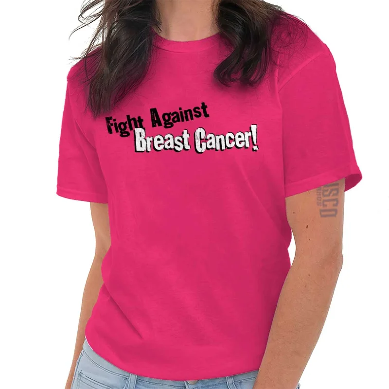 Puff Sleeve Women T Shirt for a Fashion - Forward LookBreast Cancer Awareness T Shirt