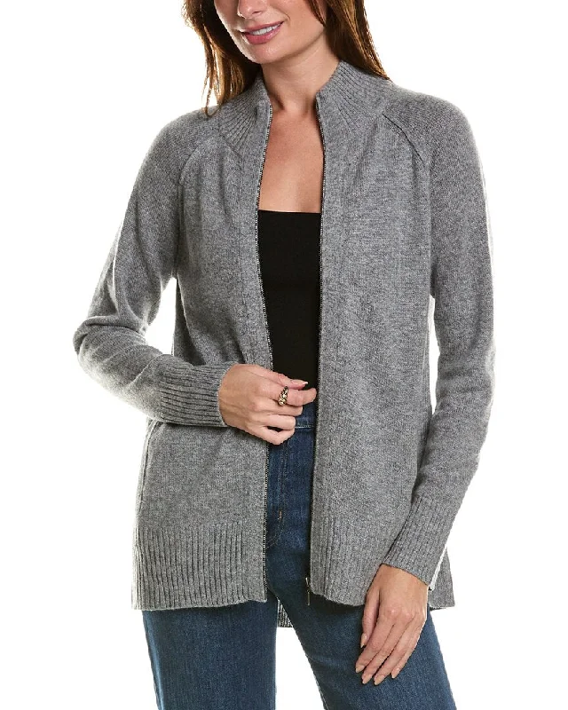 button down women cardigan with vintage buttonsForte Cashmere Sporty Wool & Cashmere-Blend Cardigan