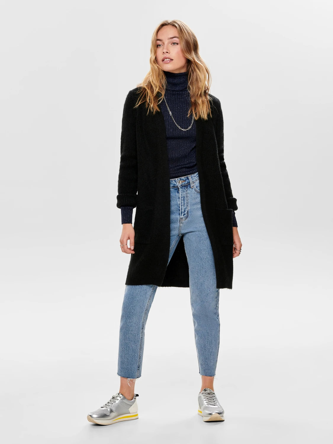 button down women cardigan with vintage buttonsJade Cardigan - Black