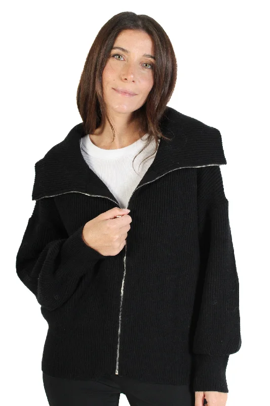 cashmere blend women cardigan for a luxurious feelJames Zip Up Cardigan