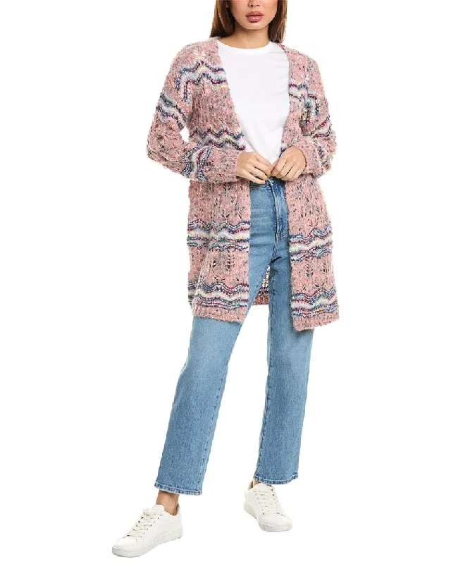 v neck women cardigan to elongate the necklineLisa Todd Wool & Alpaca-Blend Cardigan