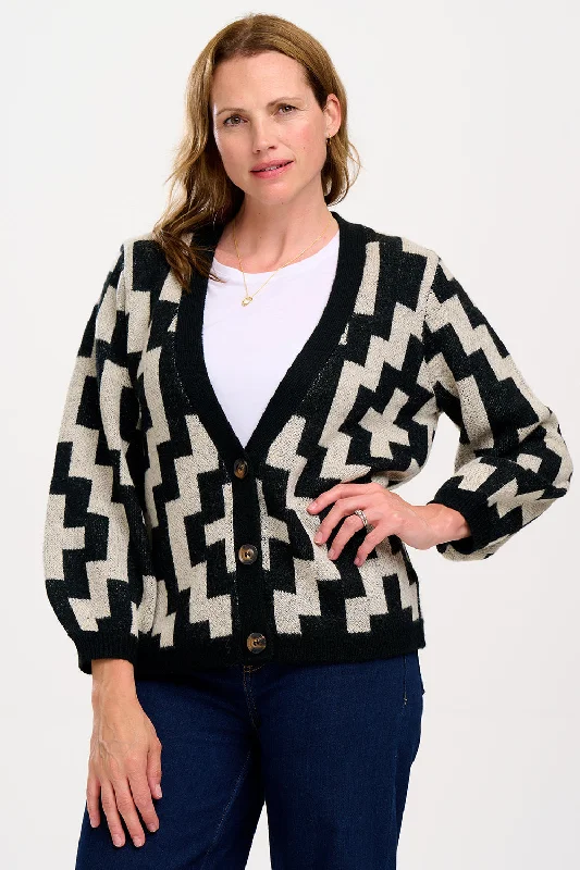 maternity women cardigan for expecting momsMorganna Cardigan in Folk Diamond