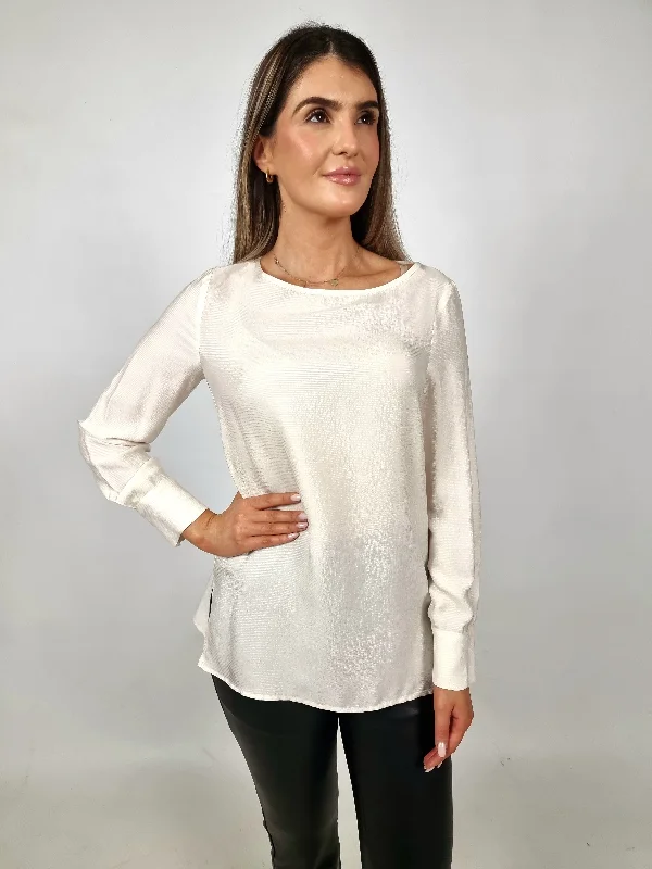 Cropped Women's Angora Blend Sweaters for a Trendy LookPENNYBLACK Cream Cineasta Blouse