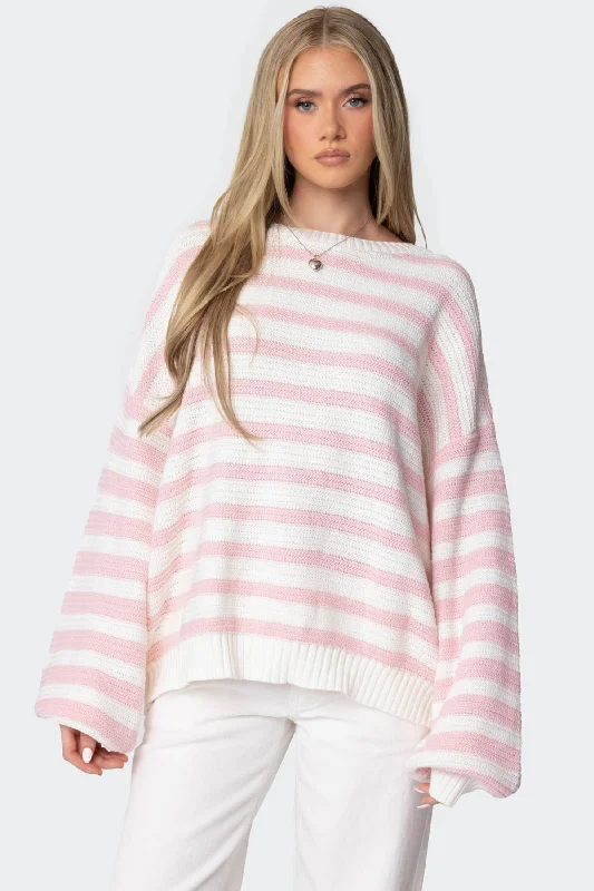 High - Low Hem Women's Cashmere - Blended SweatersAerin Oversized Sweater