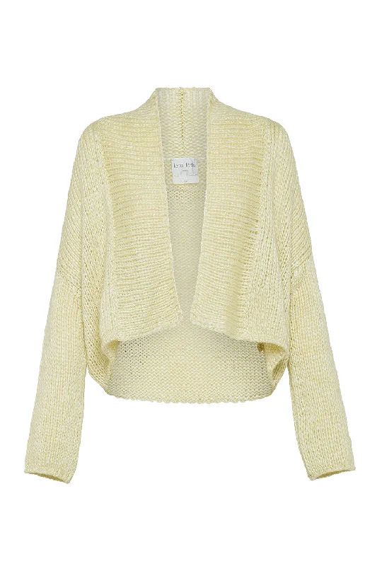 plus size women cardigan for comfortable layeringSilk Cashmere Daffodil Cardigan