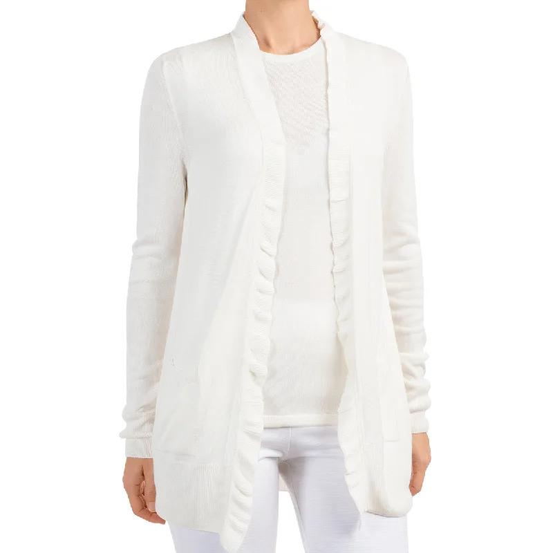 sequin embellished women cardigan for special occasionsSilk Viscose Cardigan in White