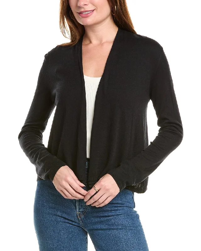 v neck women cardigan to elongate the necklineSplendid Sami Tie Cashmere-Blend Cardigan