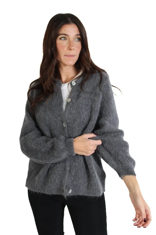 hooded women cardigan for added warmth and styleSusan Grey Cardigan