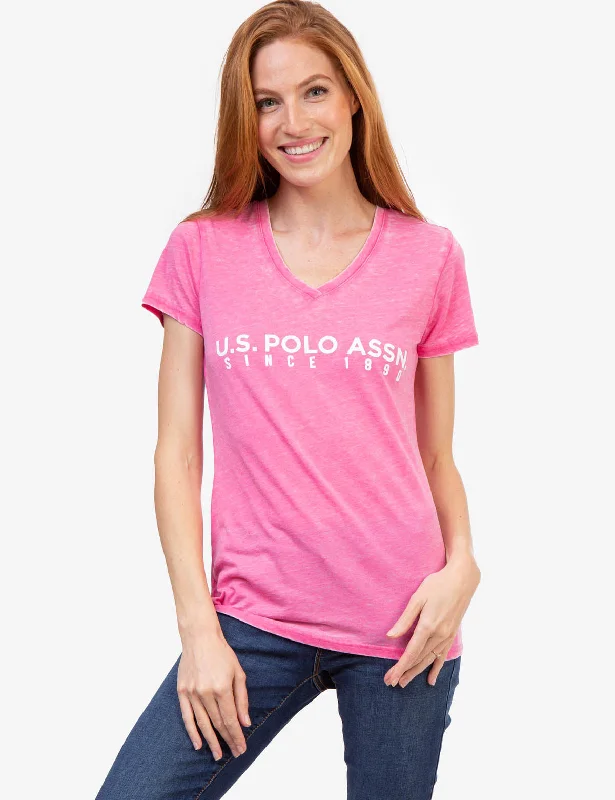 Muscle Women T Shirt for a Sporty and Casual LookU.S. POLO ASSN. BURNOUT T-SHIRT