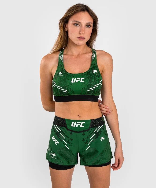 V - Neck Women T Shirt to Enhance the NecklineUFC Adrenaline by Venum Authentic Fight Night  Women’s Sports Bra - Green