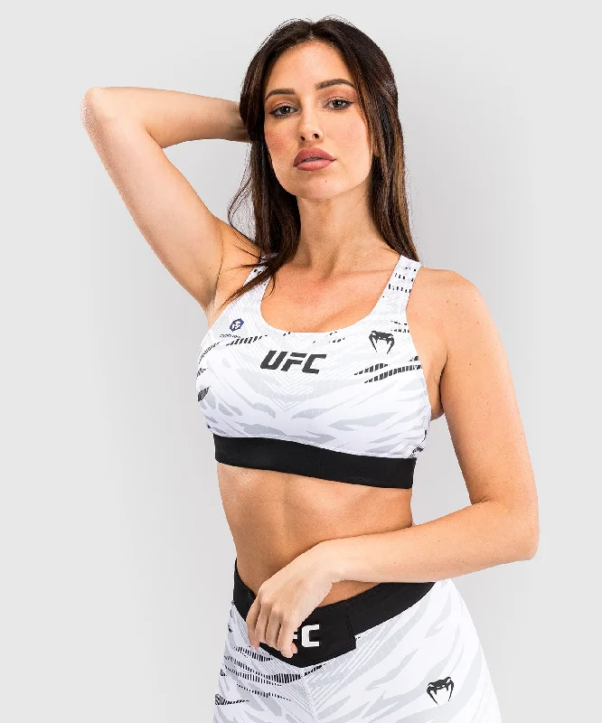 Striped Women T Shirt in a Classic PatternUFC Fusion by Venum Authentic Fight Night Women’s Sports Bra - White