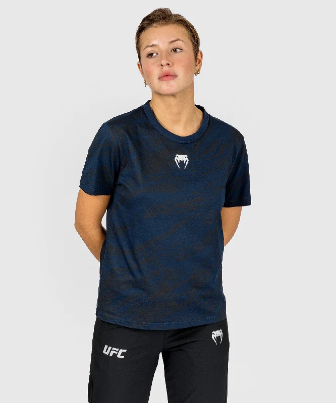 Moisture - Wicking Women T Shirt for Active LifestylesUFC Fusion by Venum Fight Week Women’s Short Sleeve Cotton T-Shirt - Oceanic Blue