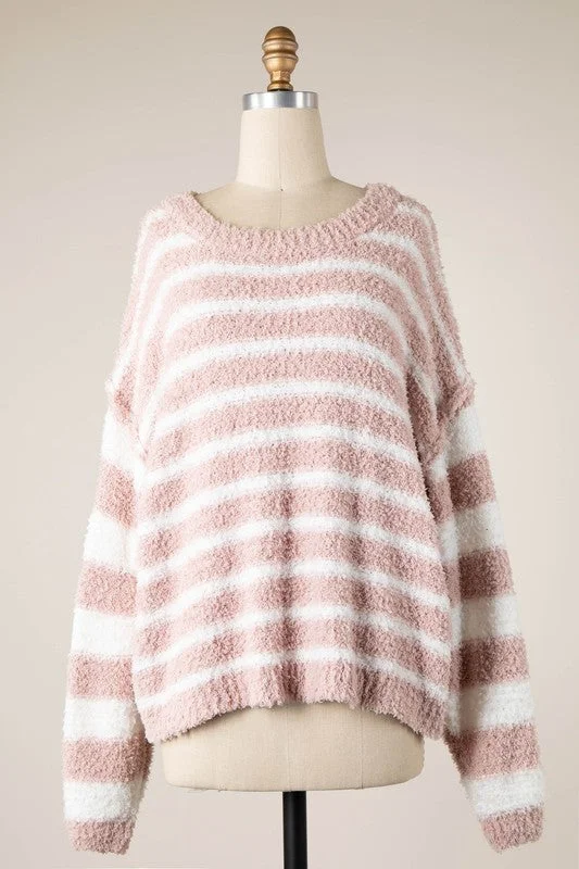 High - Low Hem Women's Cashmere - Blended SweatersFreya Fuzzy Sweater