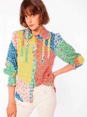 Open - Front Women's Cardigan - Style Mohair SweatersVilagallo Multi Shirt