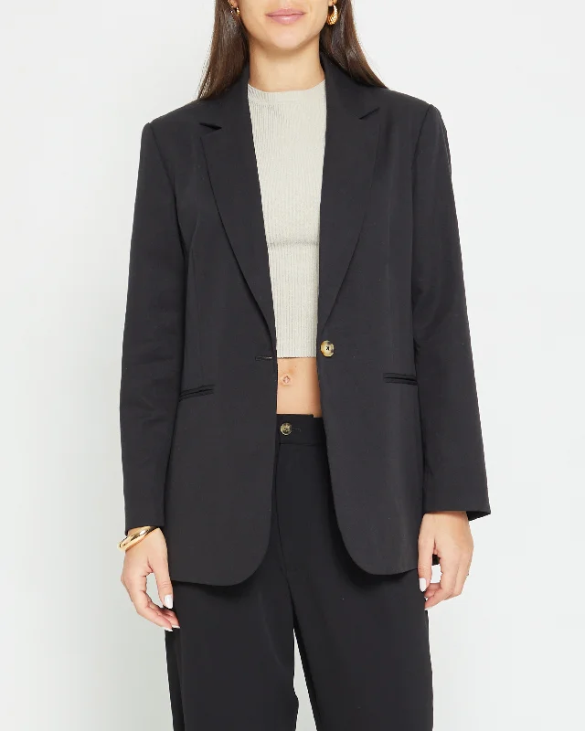 Single - Breasted Women's Linen Blend Blazers in Earth Tones for Casual WearAdira Relaxed Blazer