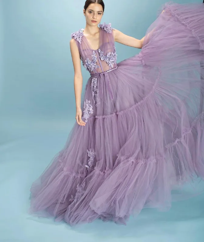 Shift Women Dress with a Simple and Classic Design for Everyday WearCharming Violet Gown