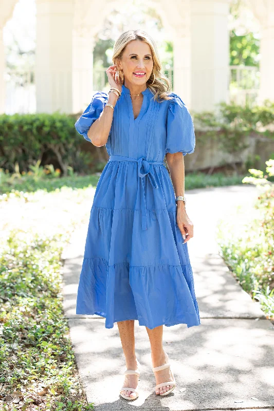 Mini Women Dress with a Short Hem for a Young and Trendy StyleJoelle Dress- Blue