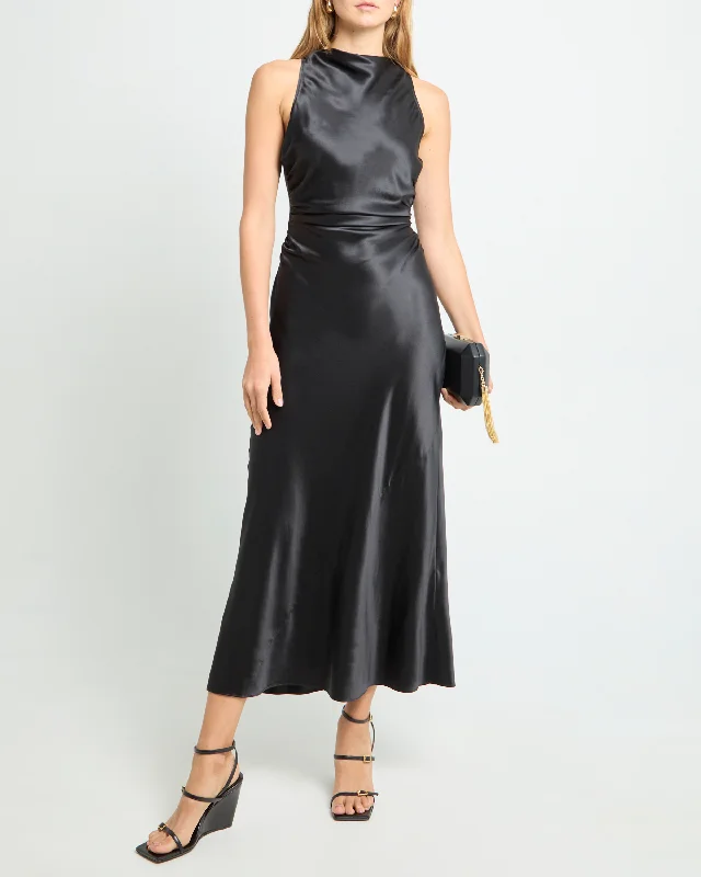 Backless Women Dress for a Sexy and Alluring Look at Evening EventsNora Silk Dress