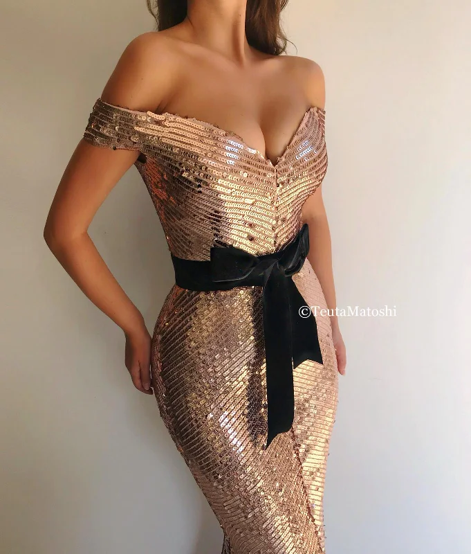 Little Black Women Dress with Sequins for a Glamorous Night OutRita Sequined Glow Dress