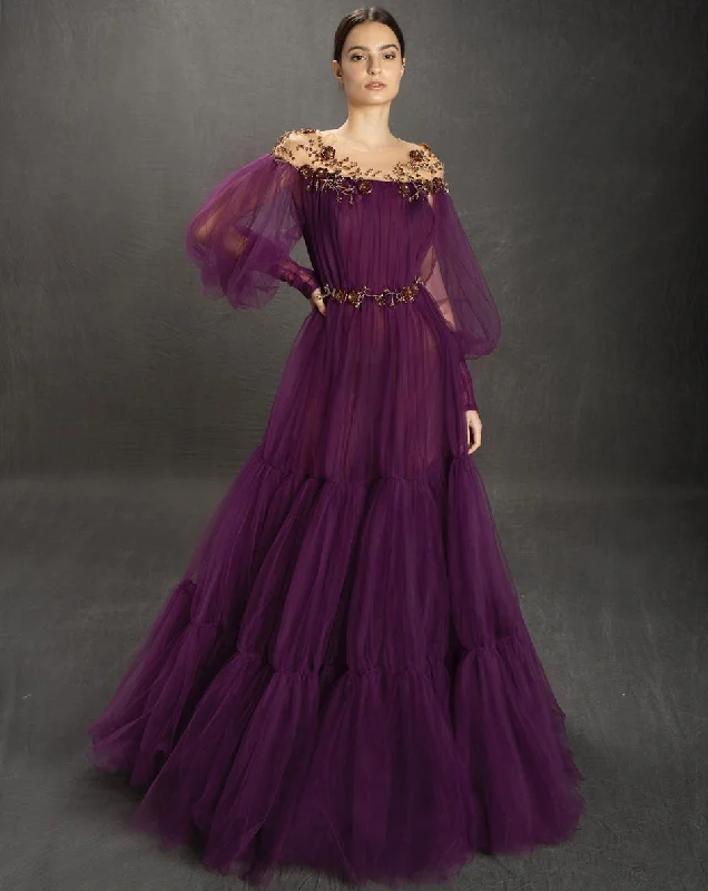 Lace - Embellished Women Dress for an Elegant and Sophisticated AppearanceViolet Ella Gown