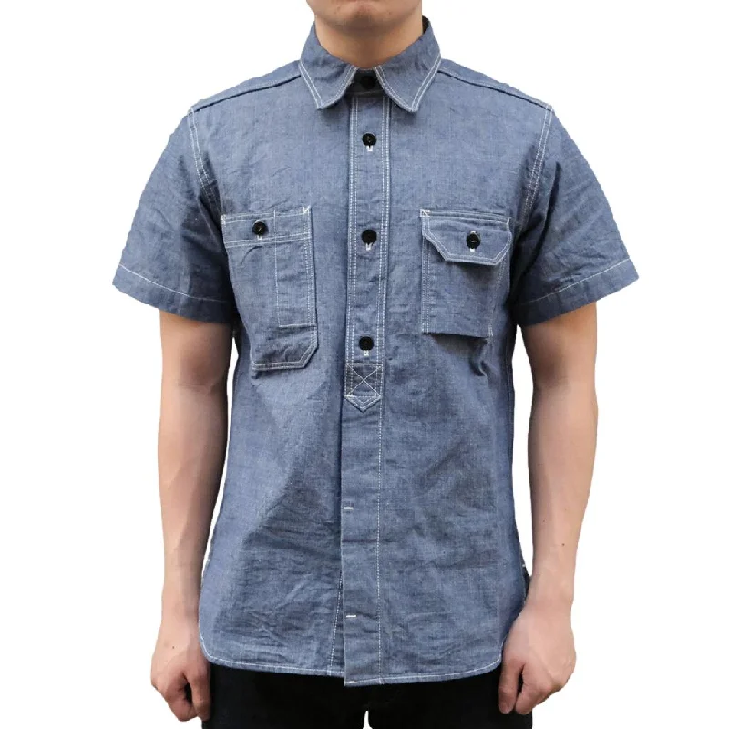 Studio D'Artisan Selvedge Chambray S/S Work Shirt