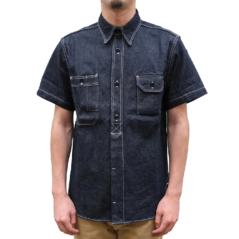 Studio D'Artisan 5333B-S Selvedge Denim S/S Work Shirt