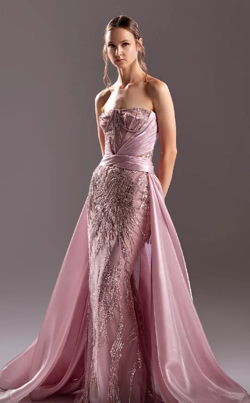 Mermaid - Style Women Dress with a Fitted Silhouette for Special OccasionsMNM Couture G1523 Dress