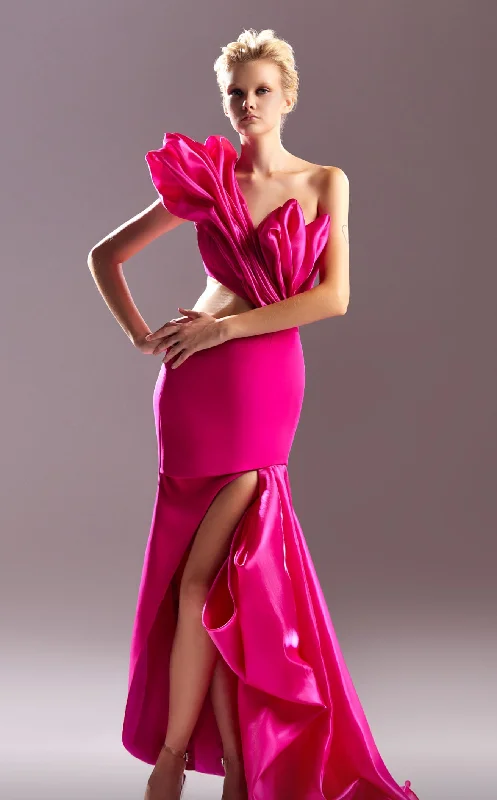 Mermaid - Style Women Dress with a Fitted Silhouette for Special OccasionsMNM Couture G1538 Dress