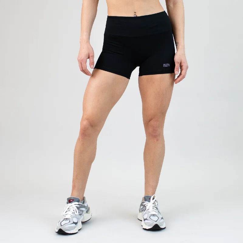 Twill Women Shorts with a Smooth Texture and DurabilityApex Contour Short 3.25" - No Front Seam - Mid Rise