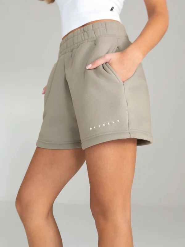 Tie - Waist Women Shorts for a Customizable FitIsabel Jogger Shorts - Beige