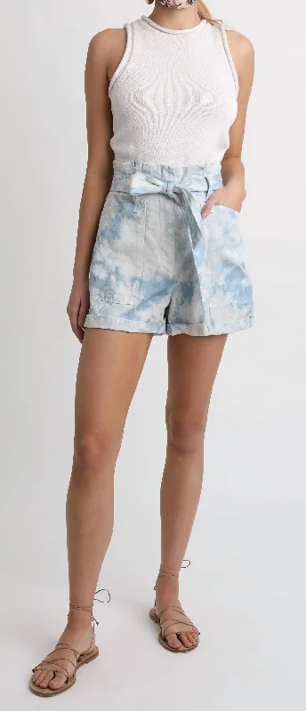 Jeanette Women Shorts with a Soft and Comfortable FeelDavidson Short In Blue Marble