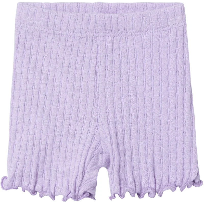 Linen Women Shorts for Breathable Comfort in Hot WeatherName It Purple Rose Jilise Biker Shorts