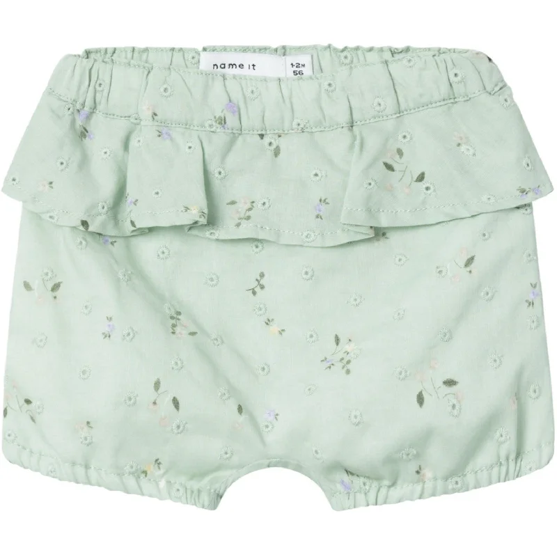 Solid Color Women Shorts in Bright Hues for a Bold StatementName It Silt Green Jimilla Shorts