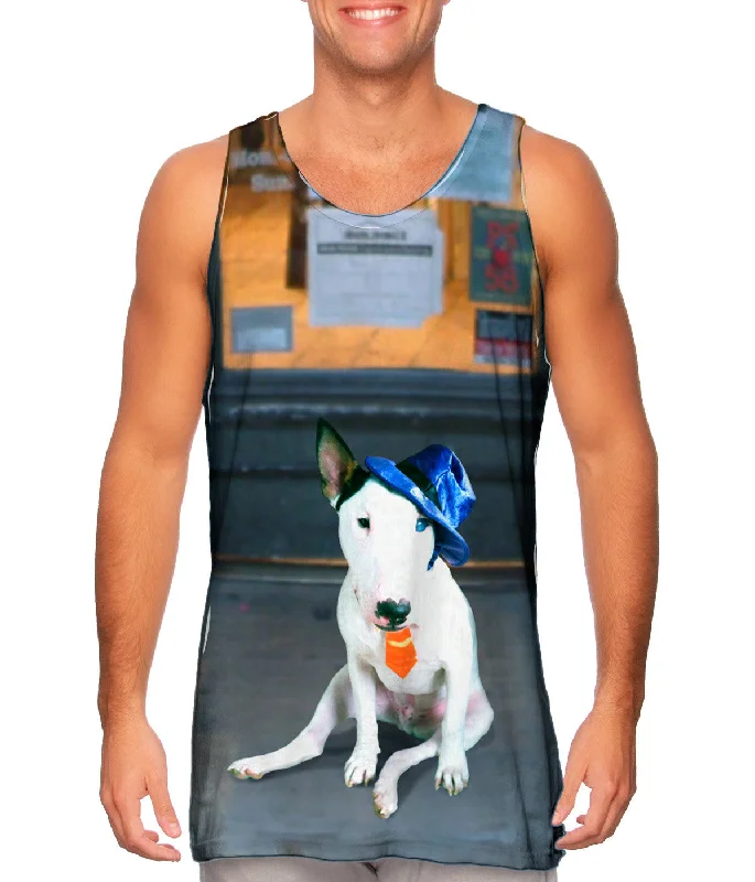 Women's Longline Tank Tops with Abstract PrintsStorefront Bull Terrier