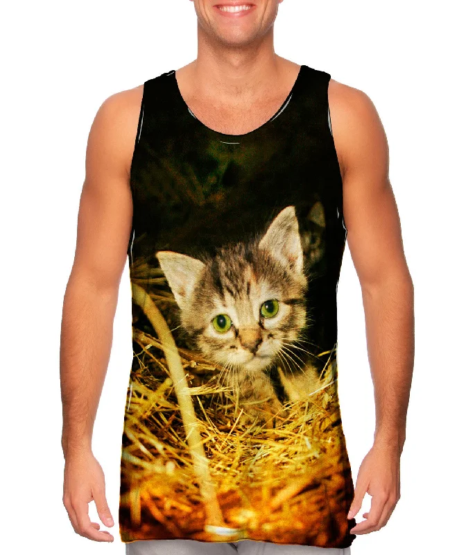 Women's Spaghetti Strap Tank Tops with Geometric PatternsStraw Kitten