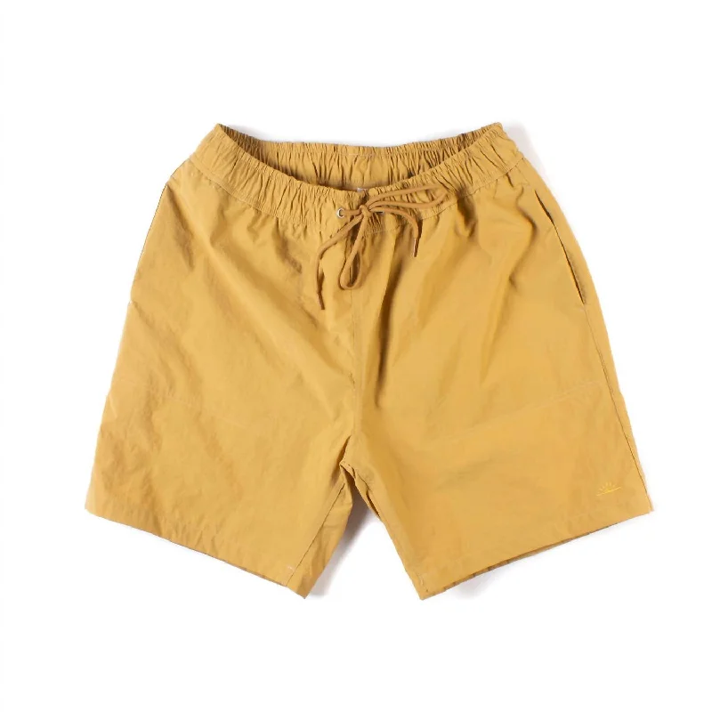 Leather Look Women Shorts for an Edgy and Chic StyleSunrise Shorts In Mustard