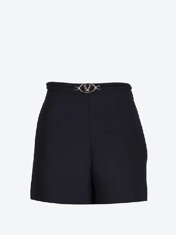 Tie - Waist Women Shorts for a Customizable FitCrepe shorts