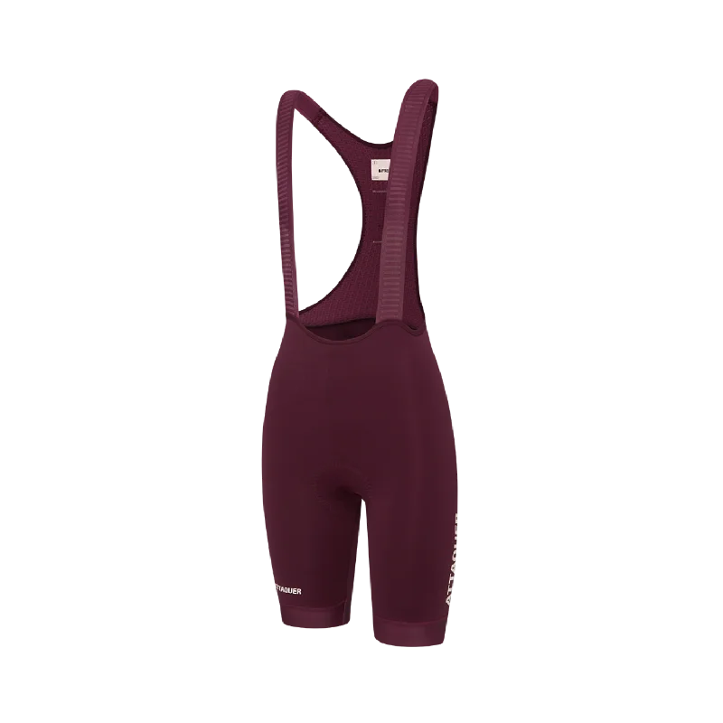 Ruffled Hem Women Shorts to Add a Feminine TouchAttaquer Womens Race Bib Short - Burgundy